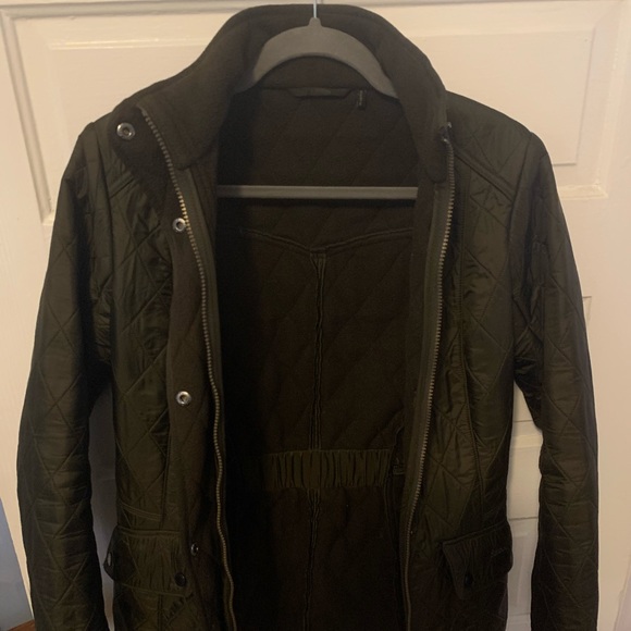 Women’s Barbour Cavalry Polarquilt Jacket, Size US 6, Green - Picture 5 of 7